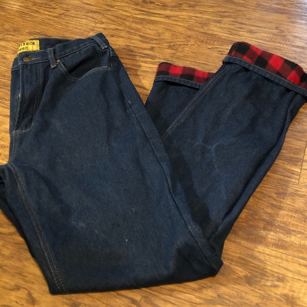 EUC Flannel Lined Outback Jeans 32x34